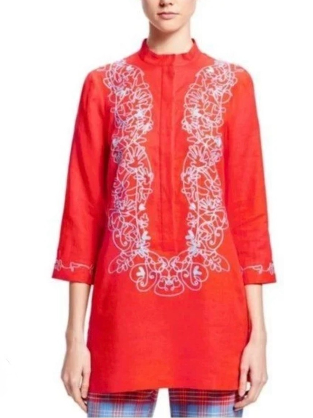 Brooks Brothers Zac Posen Linen
Embroidered Tunic